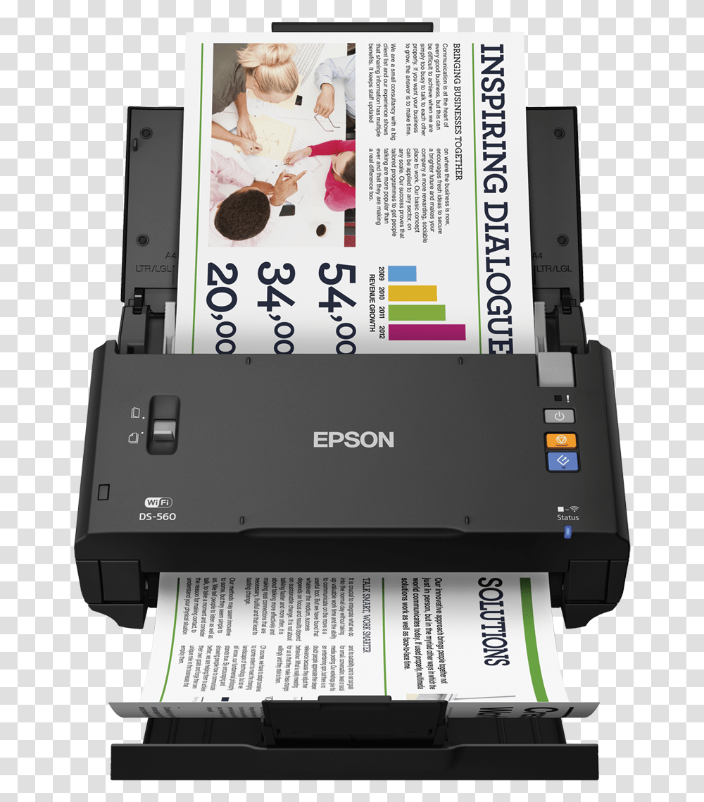 Epson Workforce Ds, Machine, Printer, Person, Human Transparent Png