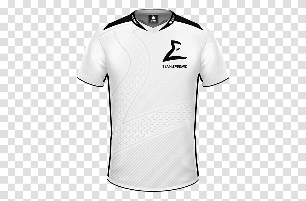 Epsonic Elite Jersey White Black And White Esports Jerseys, Clothing, Apparel, Shirt, T-Shirt Transparent Png