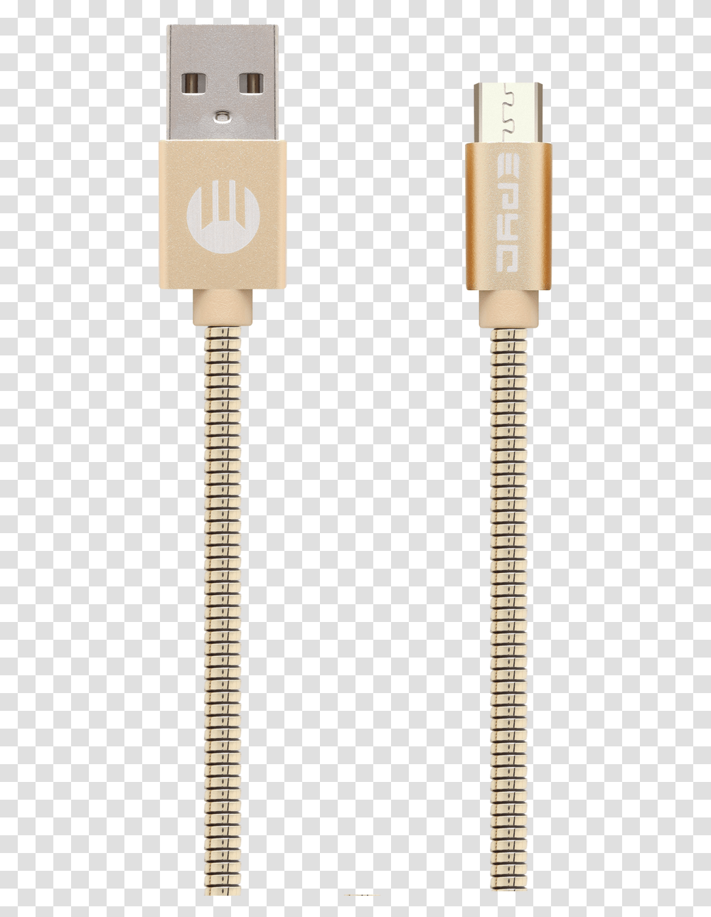 Epyc Metal Series Usb To Micro Usb Gold Usb Cable, Adapter Transparent Png