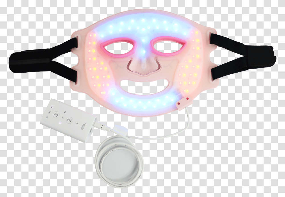 Eql Auro Light Color Therapy Beauty Face Mask For Anti Aging Happy, Gun, Weapon, Weaponry, Goggles Transparent Png