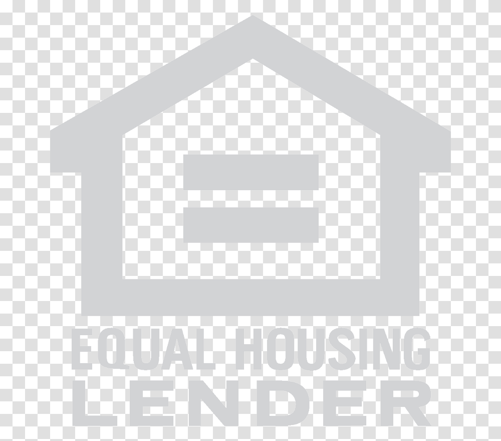 Equal Housing Lender Logo White, Building, Label Transparent Png