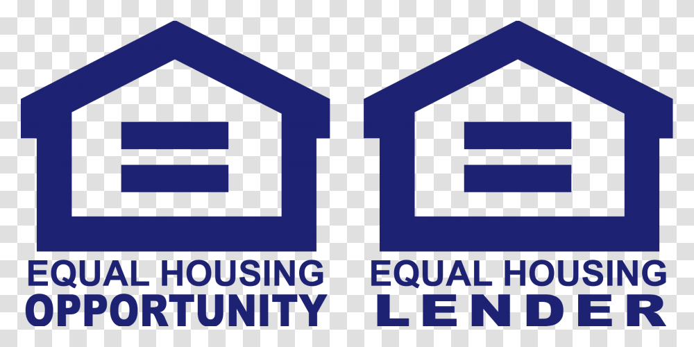 Equal Housing Logo Equal Housing Lender Logo Blue, Scoreboard, Purple Transparent Png