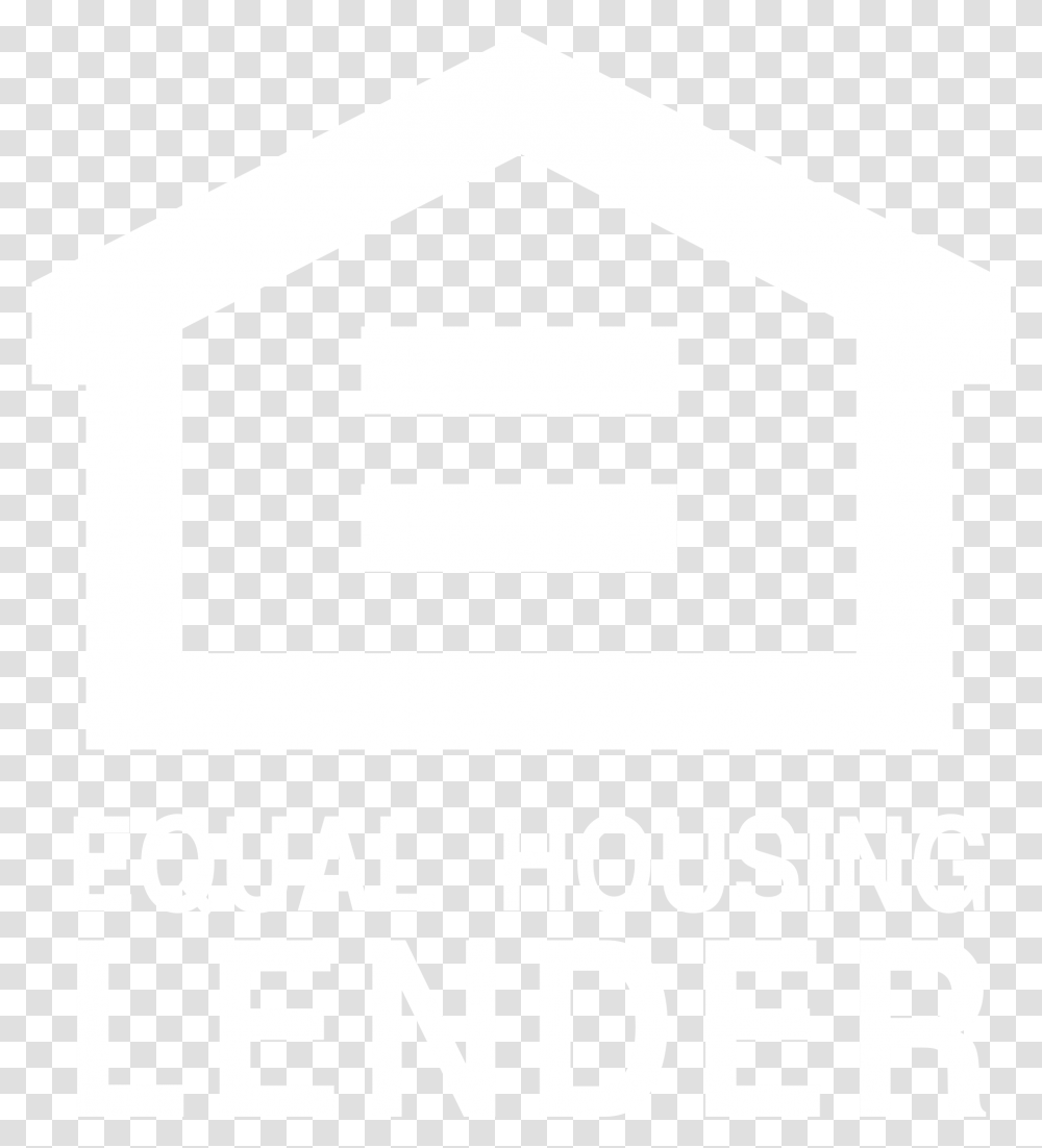 Equal Housing Logo Equal Housing Lender Logo White, Label, Rug, Building Transparent Png