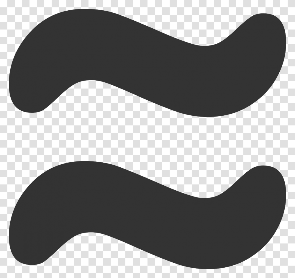 Equal Sign, Mustache, Silhouette, Sand Transparent Png