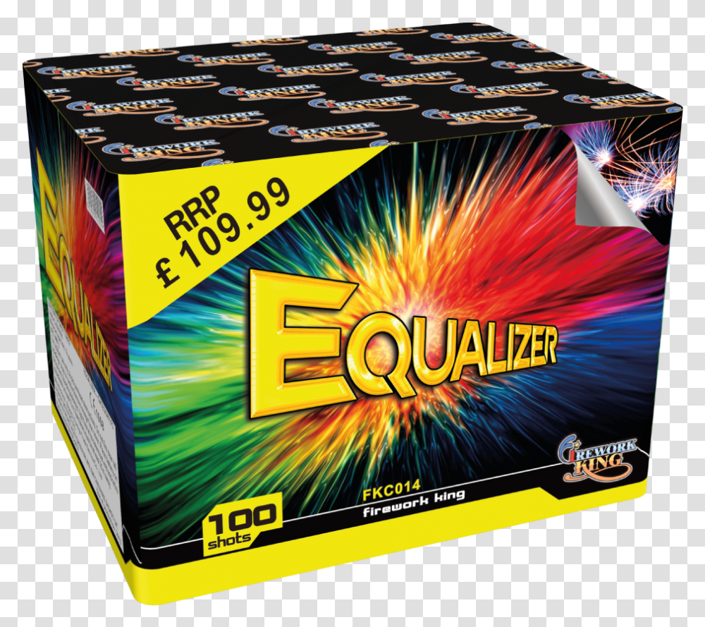 Equalizer 100 Shot Large Firework Cake Razzle Dazzle Firework, Advertisement, Poster, Paper, Flyer Transparent Png