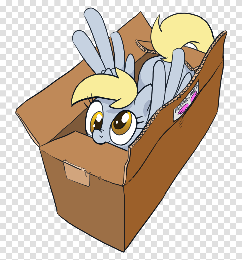 Equestria Daily Mlp Stuff Mlp Derpy, Box, Carton, Cardboard, Package Delivery Transparent Png