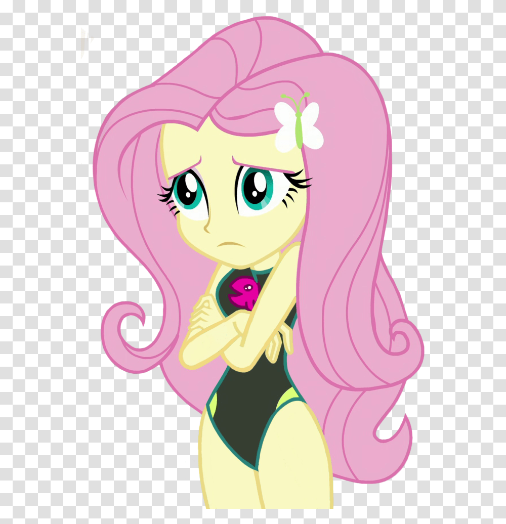 Equestria Girl Fluttershy Swimsuits, Drawing, Comics Transparent Png