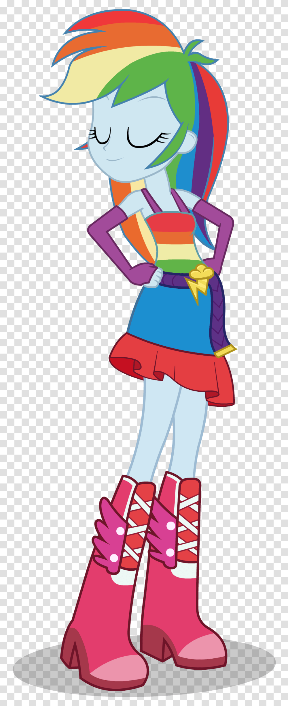 Equestria Girls Rainbow Dash Outfits, Costume, Person, Female Transparent Png