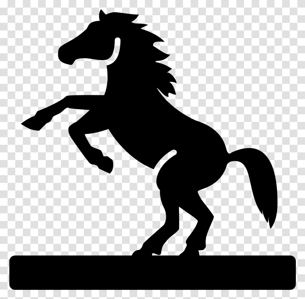 Equestrian Statue Filled Icon Statue Horse Icon, Gray, World Of Warcraft Transparent Png