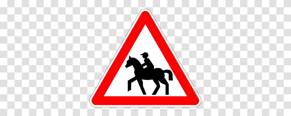 Equestrians Transport, Road Sign, Person Transparent Png