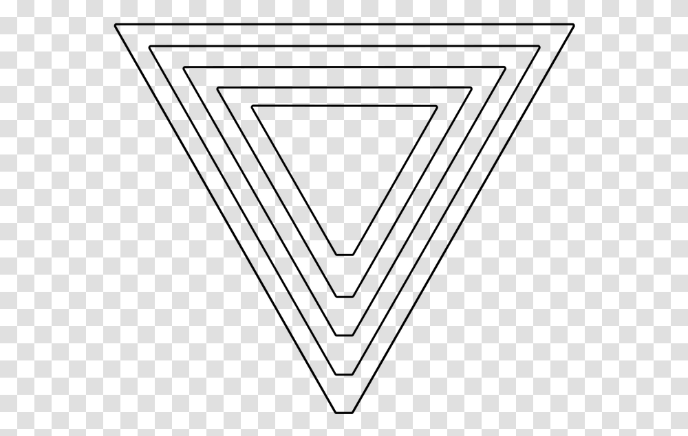 Equilateral Triangle Outline Image Line Art, Gray, World Of Warcraft Transparent Png