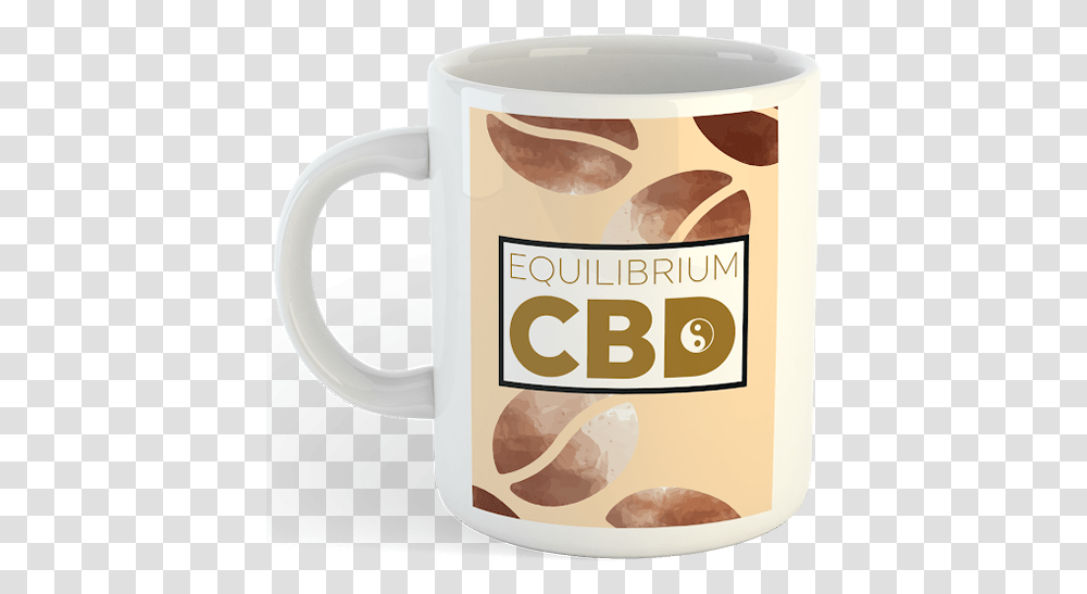 Equilibrium Cbd Whole Bean Logo Coffee Mug Mug, Coffee Cup, Espresso, Beverage, Drink Transparent Png