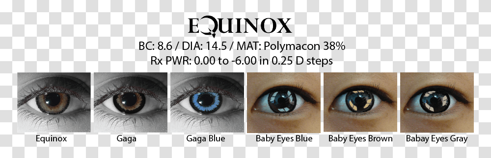 Equinox Cosmetic Contact Lenses Eye Shadow, Face, Advertisement, Poster Transparent Png
