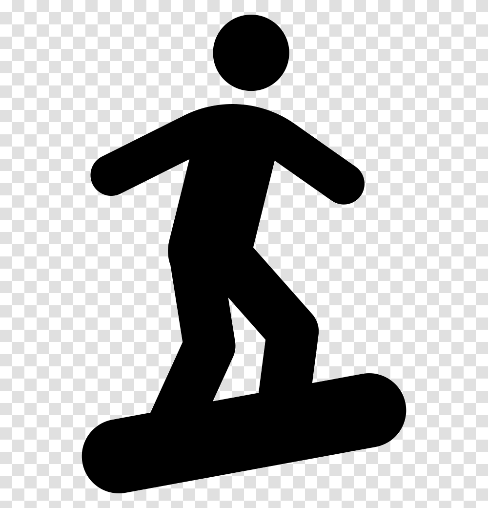Equipment Stick Figure Icon Snowboard, Silhouette, Person, Human Transparent Png