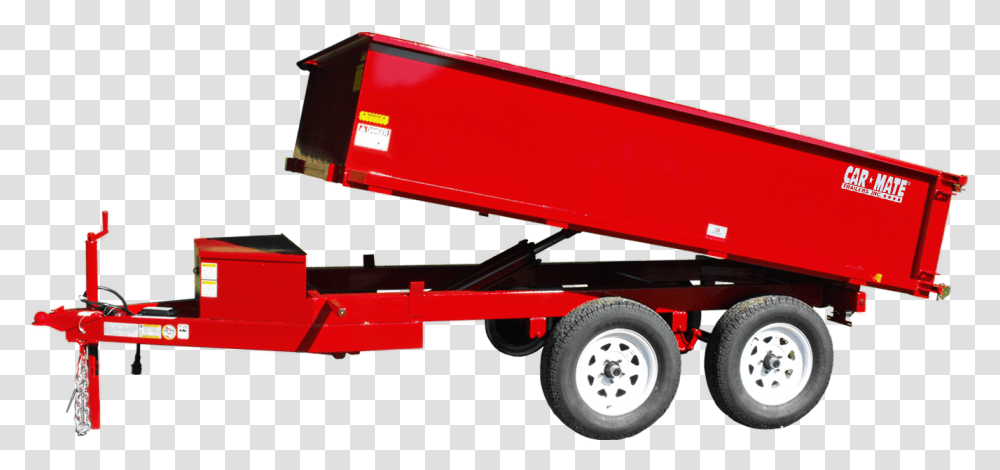Equipment Trailer Hydraulic Dump Deck Over Wheel Trailer, Tire, Truck, Vehicle, Transportation Transparent Png