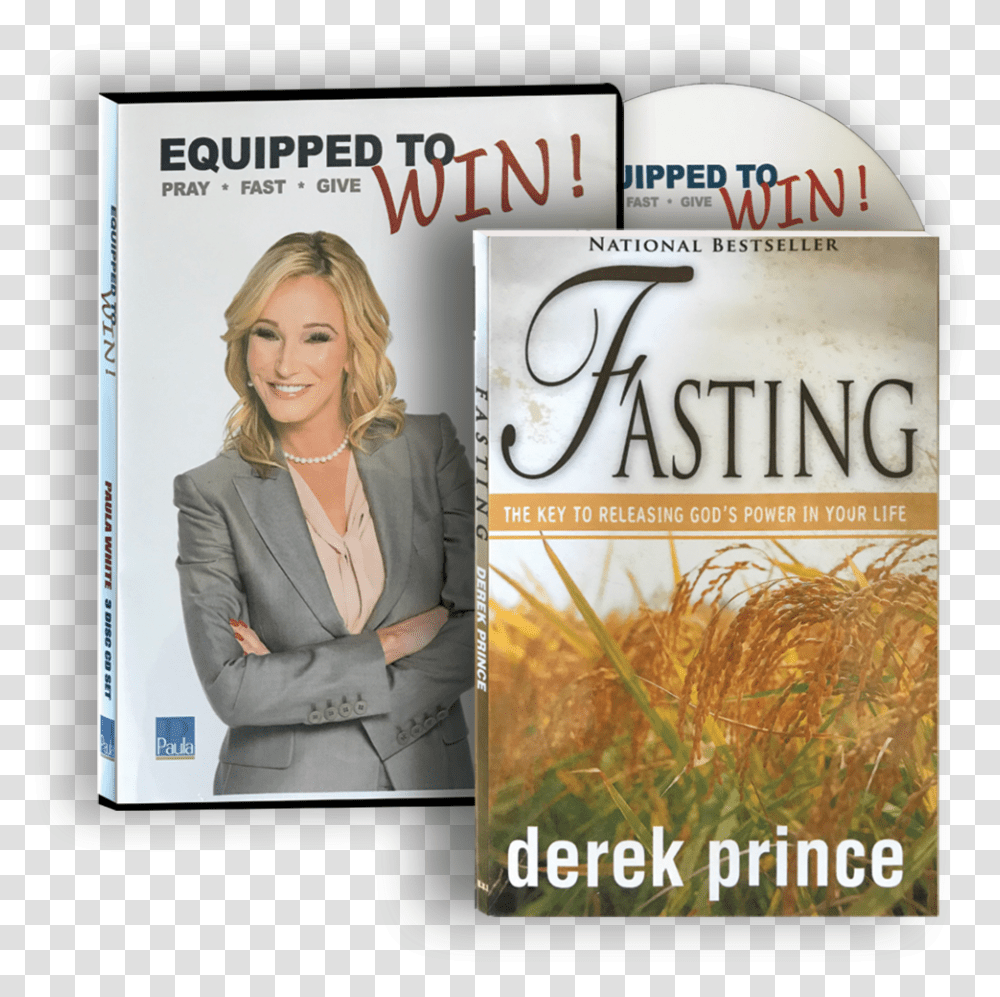 Equipped To Win And Fasting By Derek Prince Book Book Cover, Person, Female, Woman Transparent Png