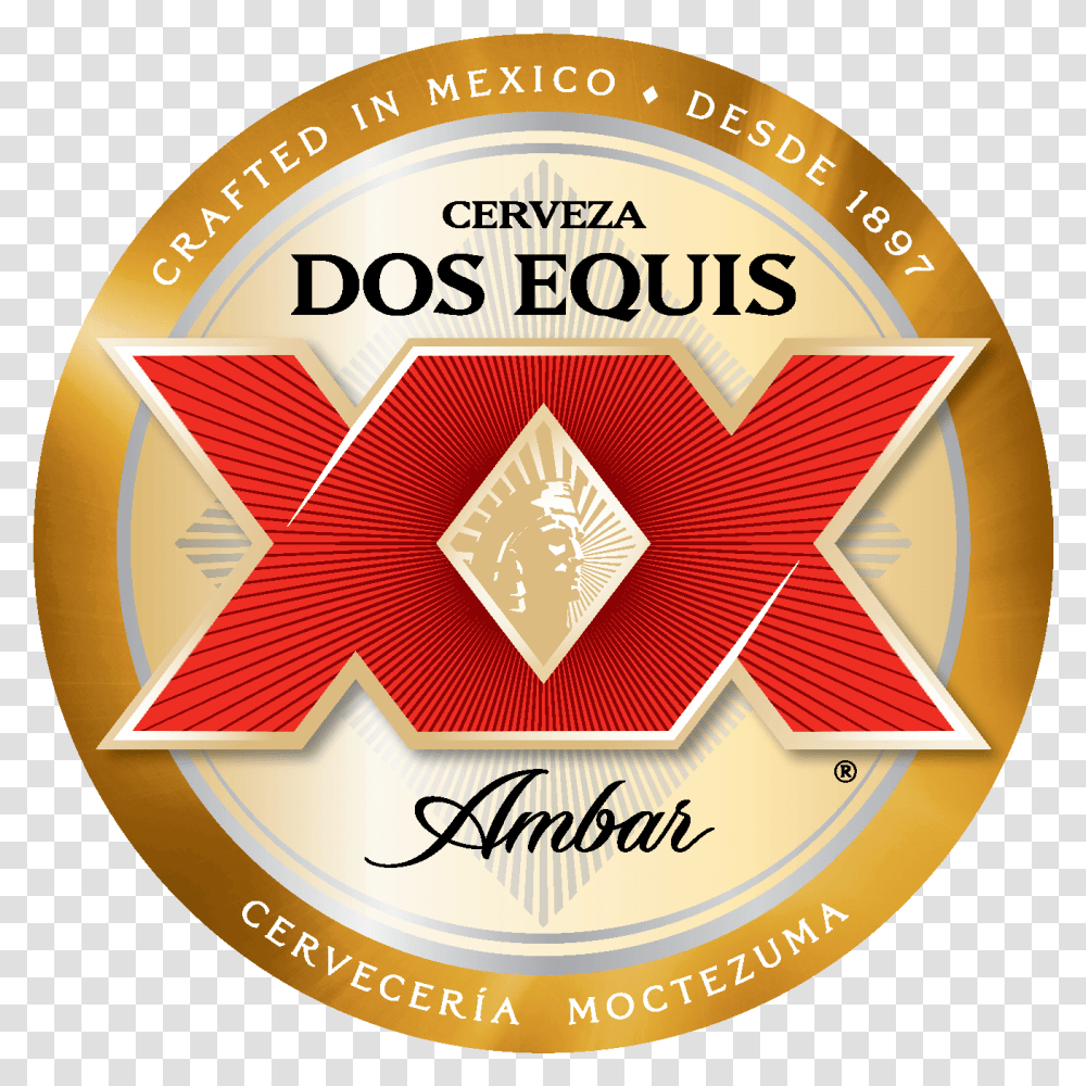 Equis Dos Equis Amber Logo, Trademark, Star Symbol, Badge Transparent Png