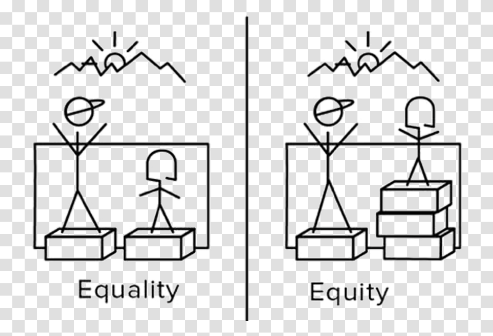 Equity Vs Equality Black And White, Alphabet, Bird Transparent Png
