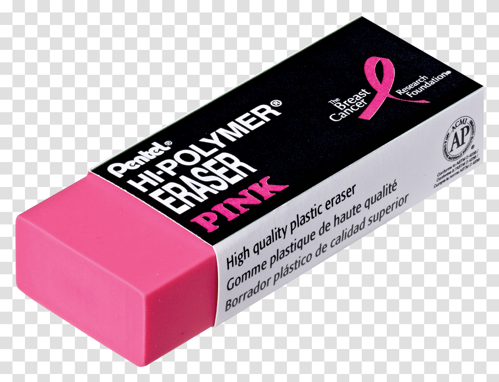 Eraser Image Black And Pink Eraser, Rubber Eraser, Business Card, Paper Transparent Png