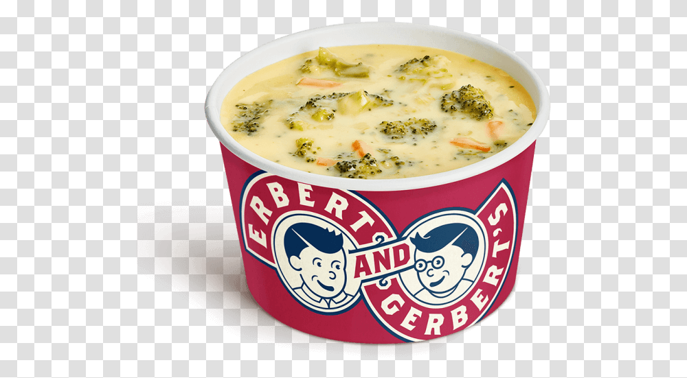 Erberts And Gerberts Broccoli Cheese Soup, Bowl, Meal, Food, Dish Transparent Png