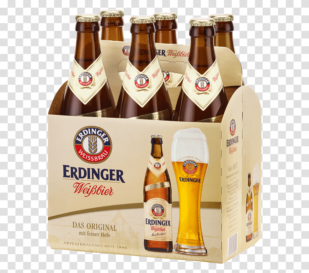 Erdinger Weissbier Beer Erdinger Weissbier, Alcohol, Beverage, Drink, Bottle Transparent Png