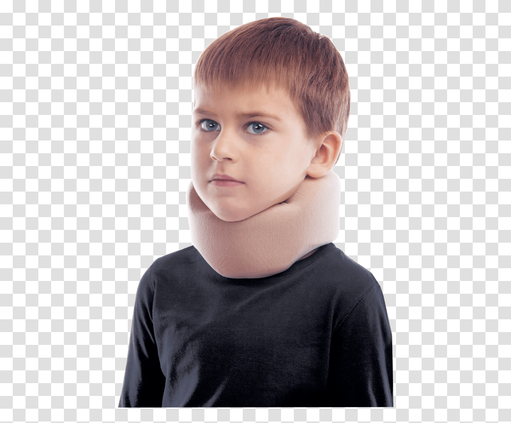 Ergonomic Cervical Collar Neck Support Brace Cotton Boy, Person, Human, Face, Sleeve Transparent Png