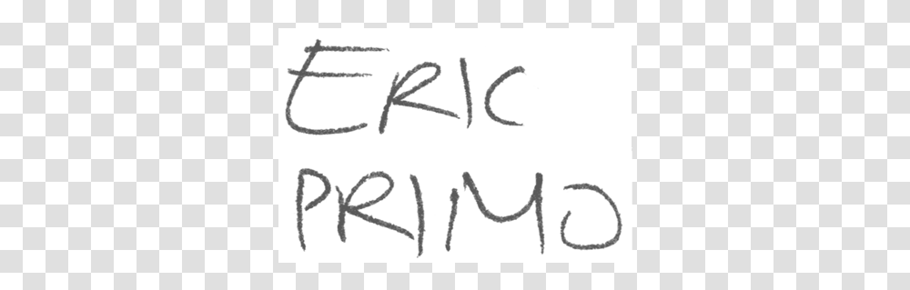 Eric Primo Handwriting, Signature, Autograph Transparent Png