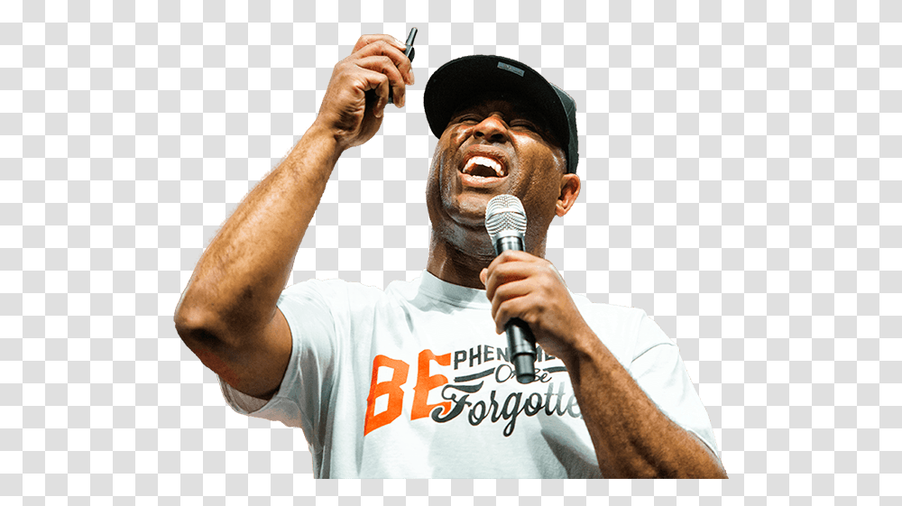 Eric Thomas Beast Mode, Microphone, Person, Face Transparent Png