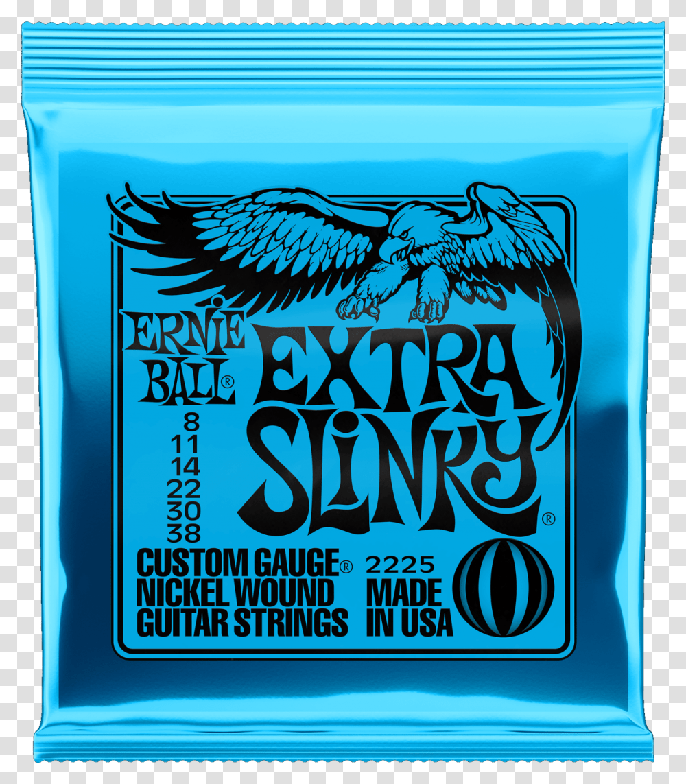 Ernie Ball Extra Slinky Electric Guitar Strings 8 38 Ernie Ball 8, Advertisement, Poster, Word Transparent Png