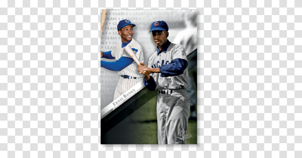 Ernie Banks 2019 Topps Gold Label Baseball Poster Baseball Player, Person, Human, Nature, Outdoors Transparent Png