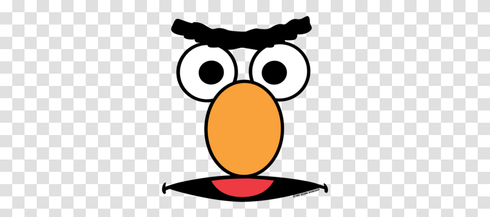 Ernie Face Template, Number, Bird Transparent Png