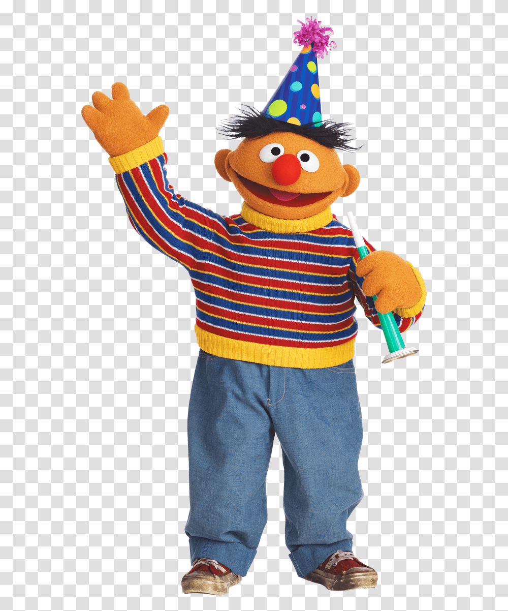 Ernie From Sesame Street, Person, Human, Performer, Toy Transparent Png