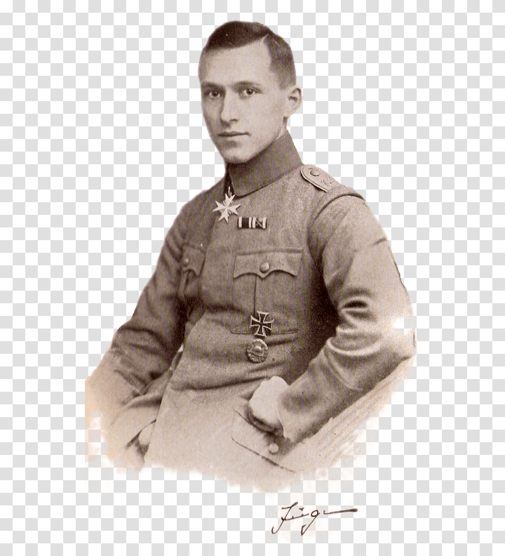 Ernst Jnger In First World War Uniform From Storm Ernst Junger, Military, Military Uniform, Person, Officer Transparent Png