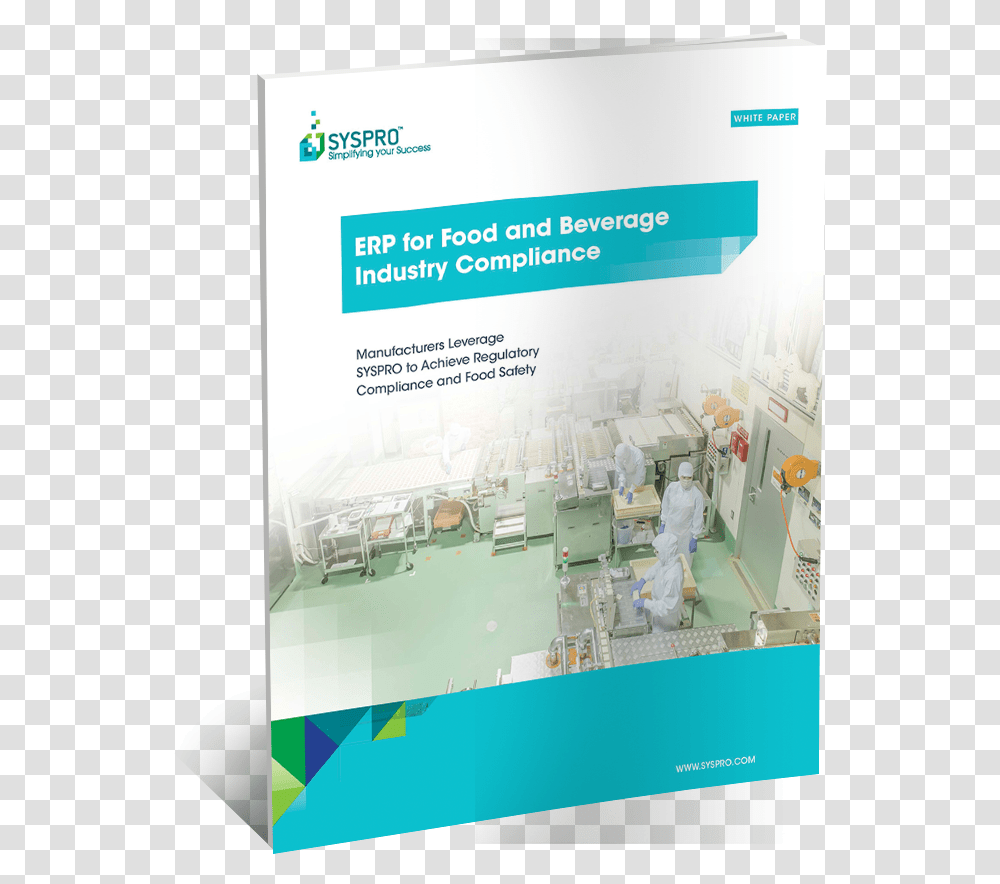 Erp For Food And Beverage Compliance White Paper Brochure, Advertisement, Poster, Flyer, Person Transparent Png