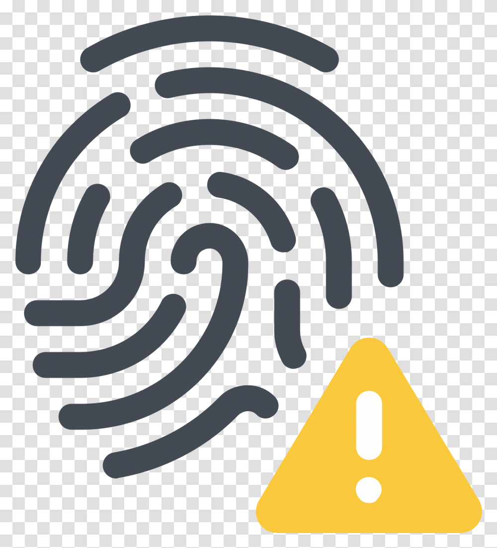 Error De Huella Digital Icon Addnew Fingerprint Icon, Triangle, Maze, Labyrinth Transparent Png