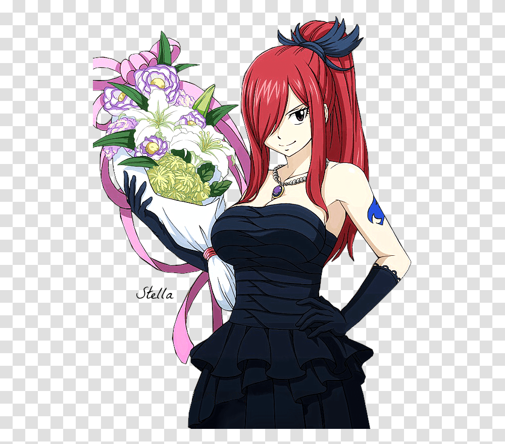 Erza And Strawberry Cake Download Fairy Tail Erza And Mira, Manga, Comics, Book Transparent Png