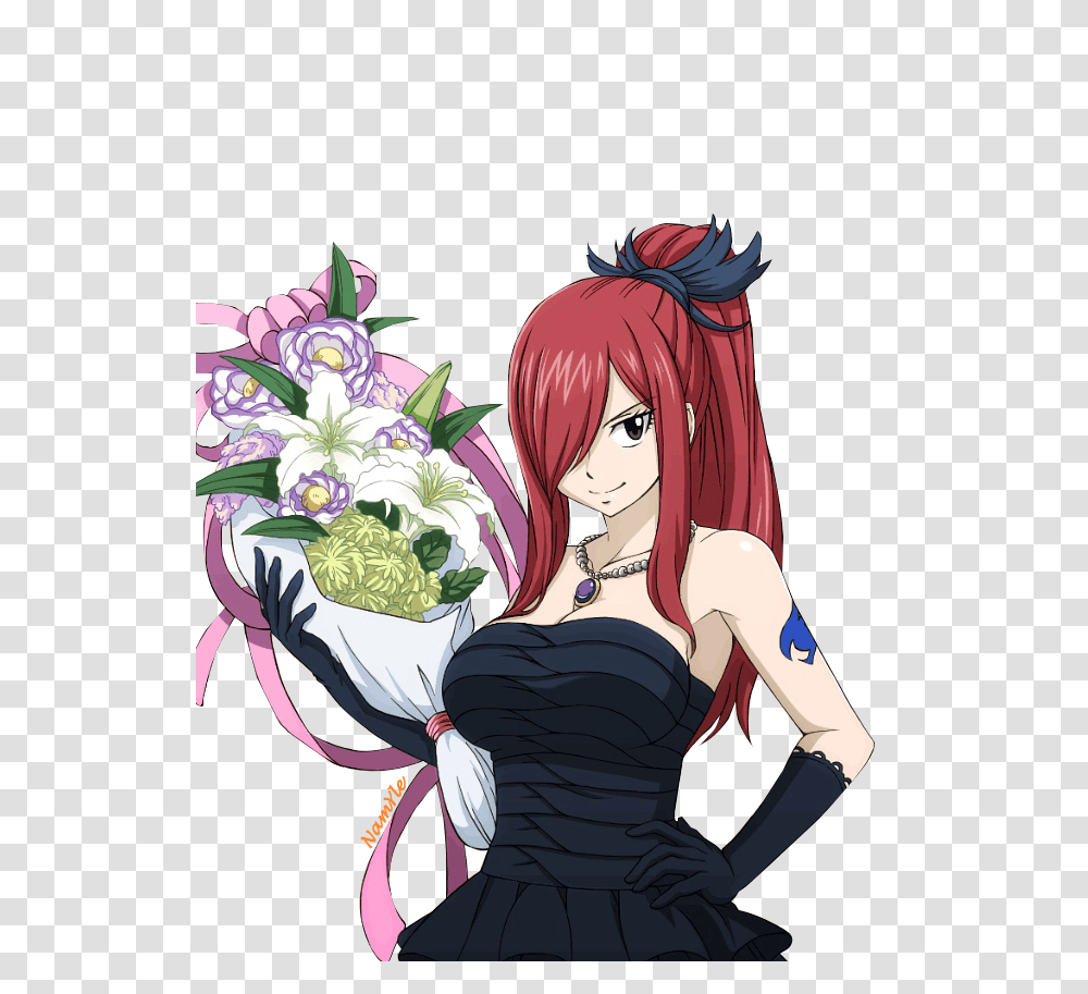 Erza Scarlet, Comics, Book, Manga, Person Transparent Png