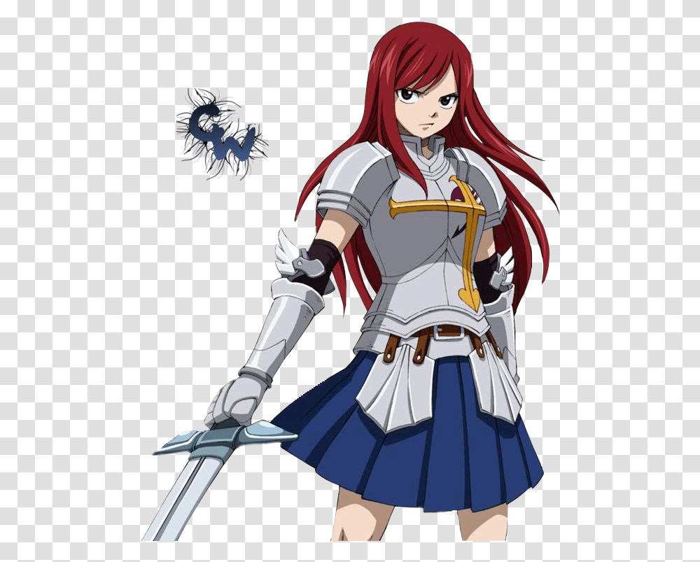 Erza Scarlet, Person, Human, Comics, Book Transparent Png