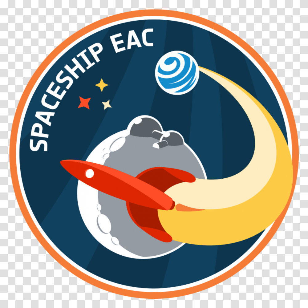 Esa Spaceship Eac Spaceship Eac, Logo, Symbol, Trademark, Badge Transparent Png