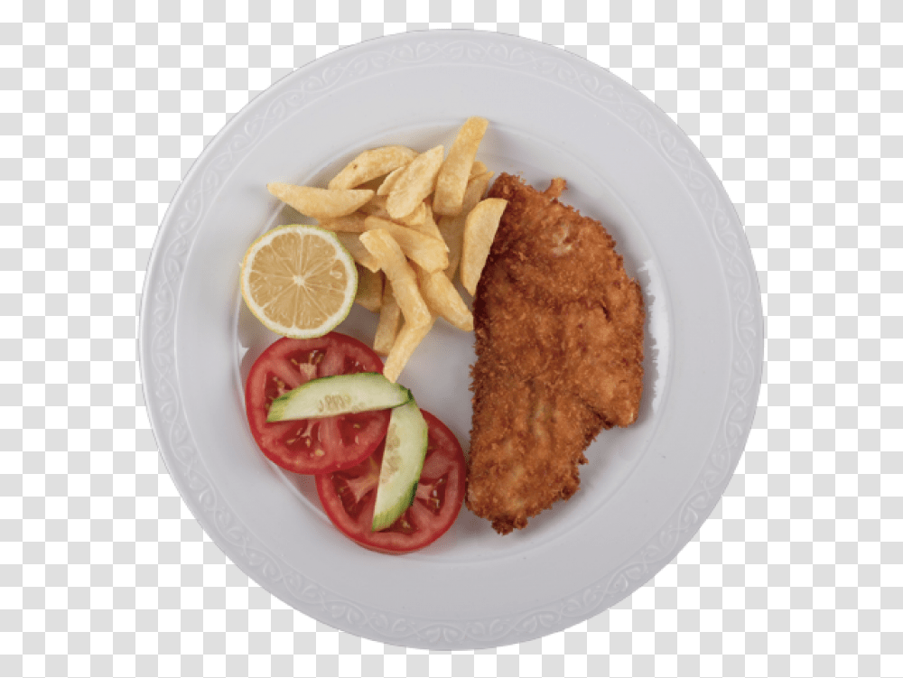 Escalope Con Papas Fritas Fish And Chips, Fried Chicken, Food, Nuggets, Fries Transparent Png
