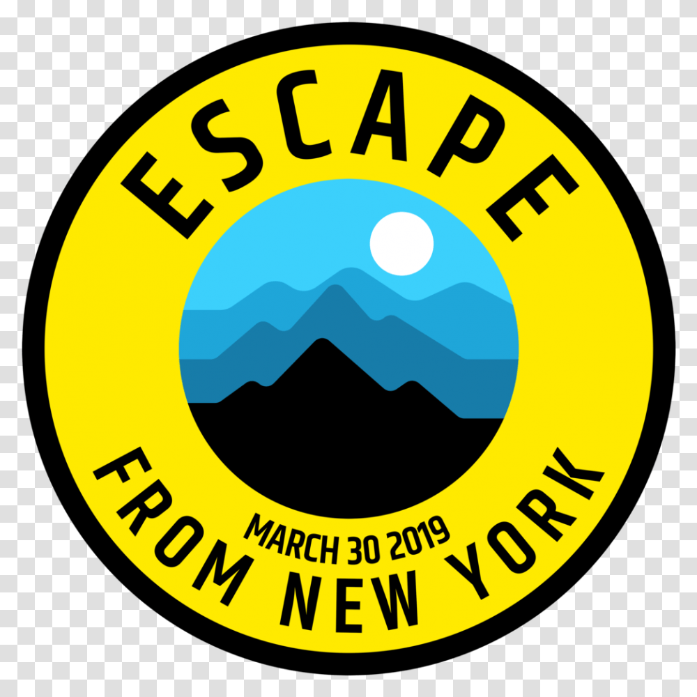 Escape From New York Yellow Circle, Label, Logo Transparent Png