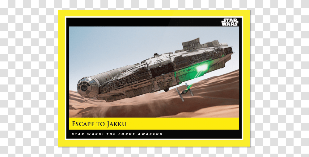Escape To Jakku Millennium Falcon, Spaceship, Aircraft, Vehicle, Transportation Transparent Png