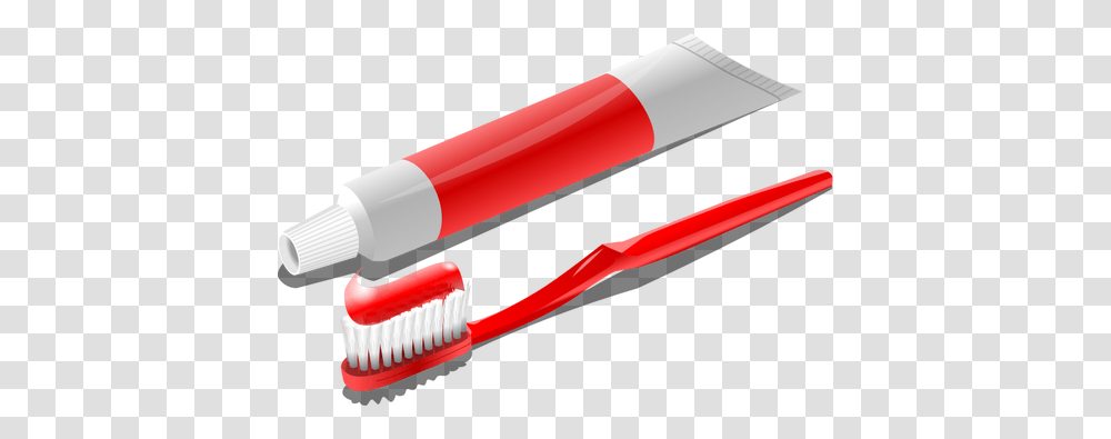 Escova De Dentes Com Pasta De Dente Do Tubo Vetor Clip Art, Toothbrush, Tool Transparent Png