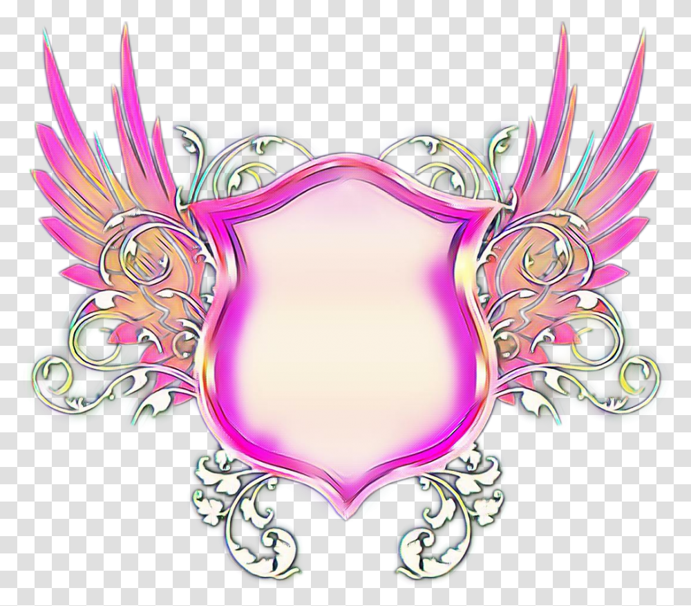 Escudo Alas Scshield Shield Puesto23 Shield And Wings, Pattern, Purple Transparent Png