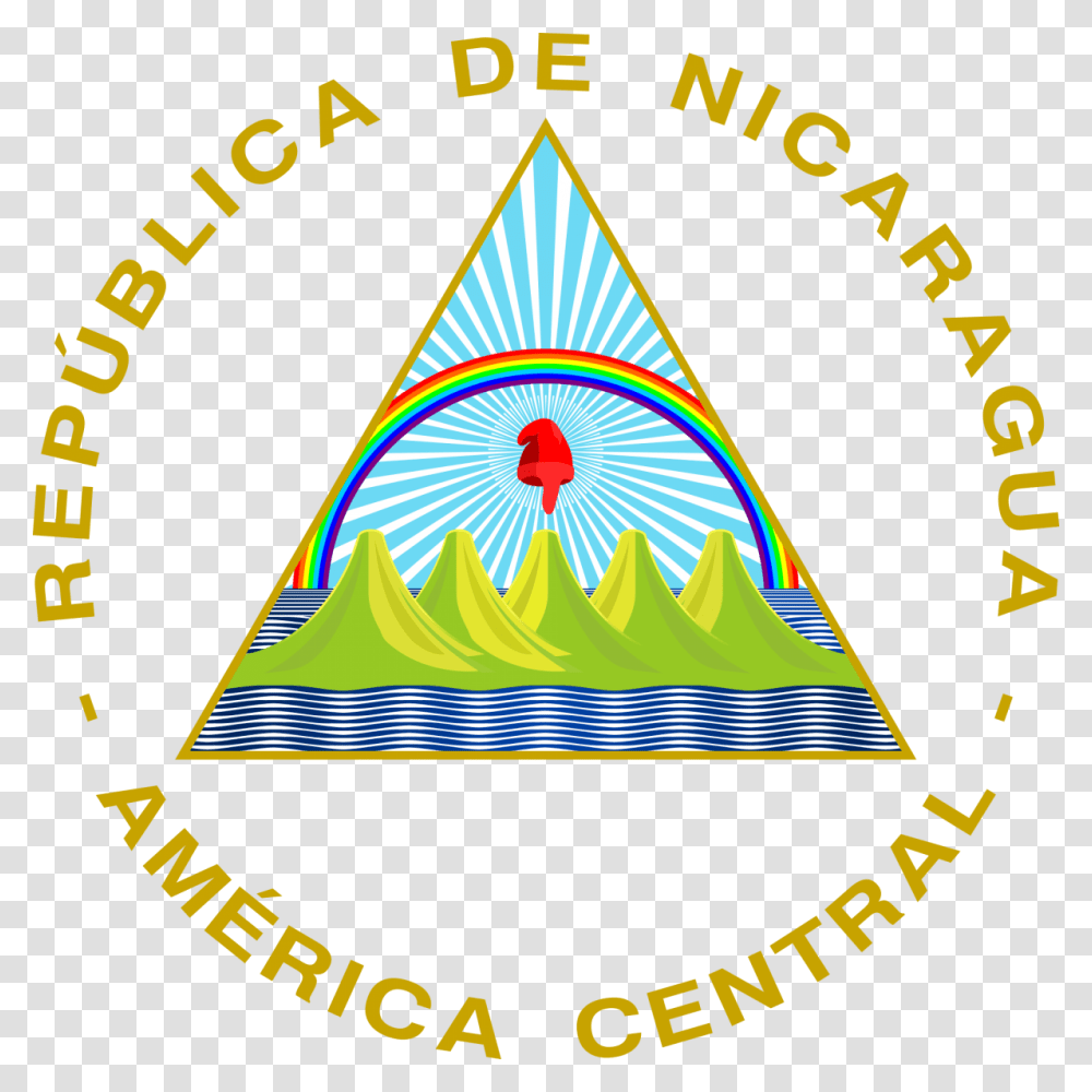 Escudo Bandera De Nicaragua, Triangle, Logo, Trademark Transparent Png