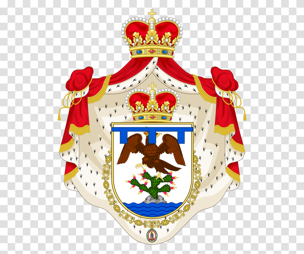 Escudo De Armas De S Mexican Empire Coat Of Arms, Armor, Bird, Animal, Birthday Cake Transparent Png