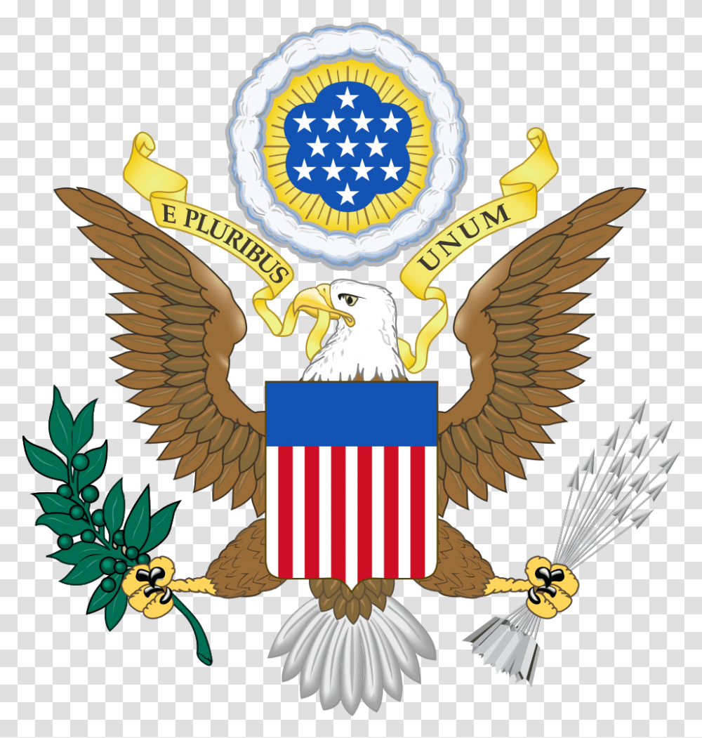 Escudo De Armas Ee United States Coat Of Arms, Emblem, Bird, Animal Transparent Png