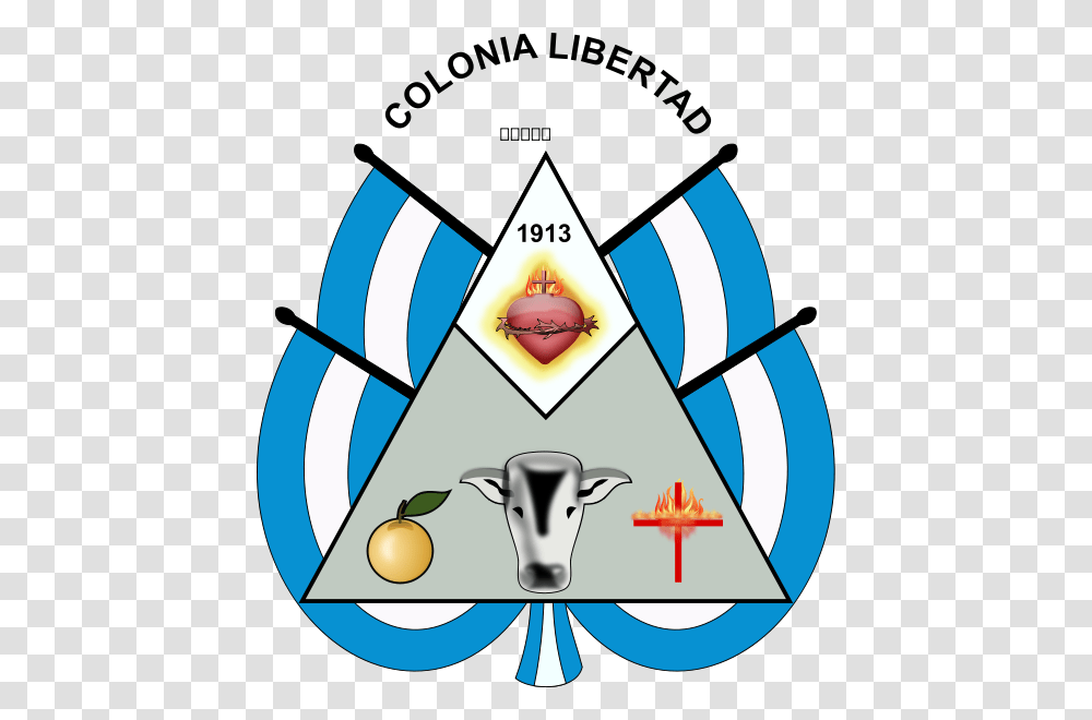 Escudo De La Municipalidad De Colonia Libertad, Triangle, Metropolis, City, Urban Transparent Png