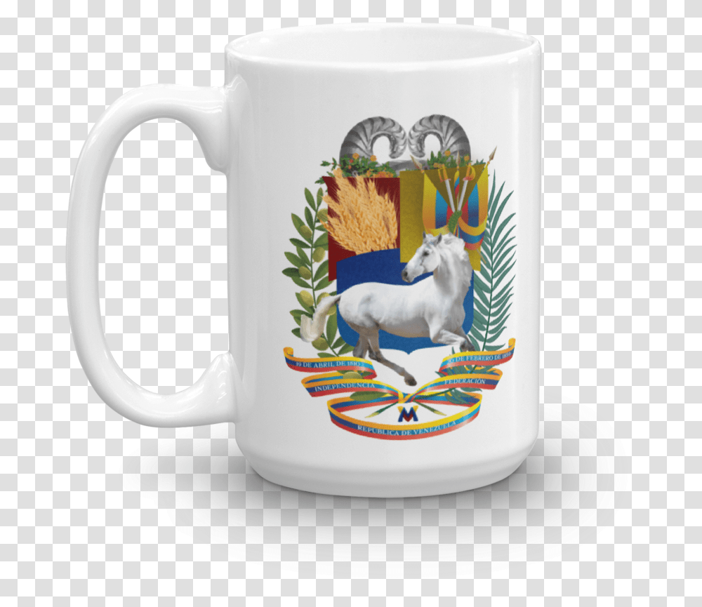 Escudo De Venezuela 3d Taza Franela Con Escudo De Venezuela, Coffee Cup, Animal, Dog, Canine Transparent Png