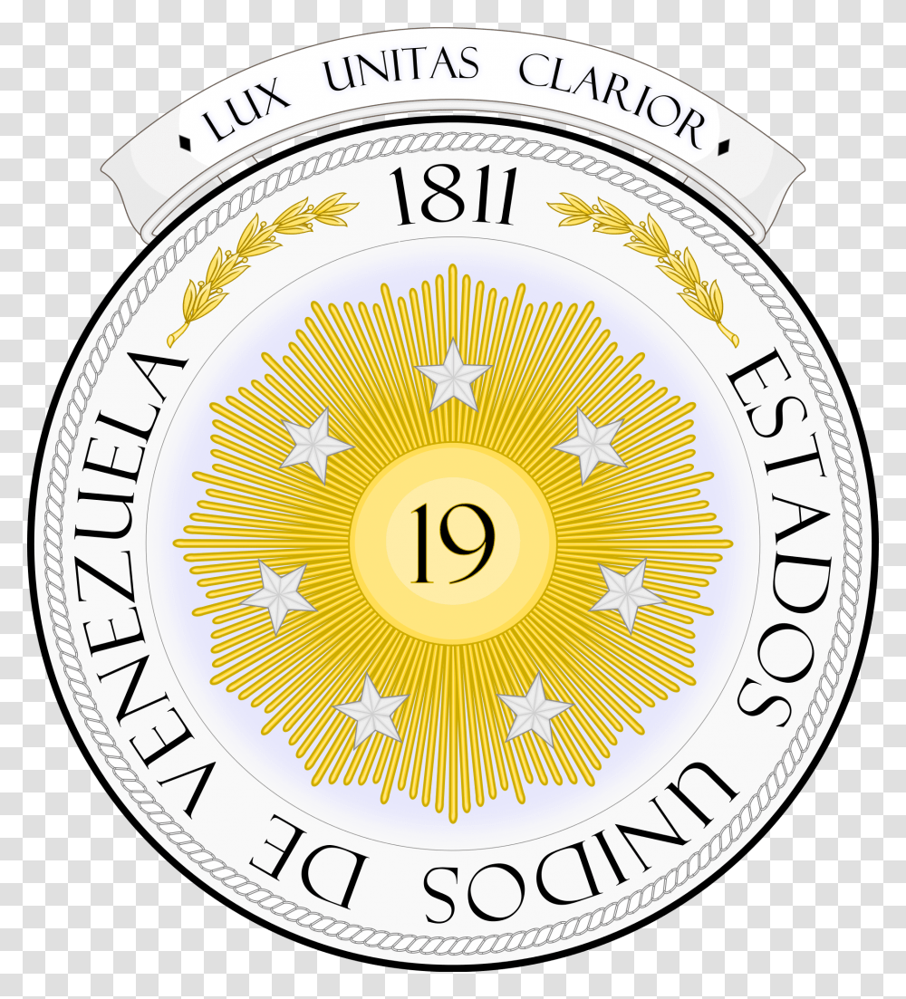 Escudo De Venezuela Federal Dependencies Of Venezuela Coat Of Arms, Logo, Trademark, Coin Transparent Png